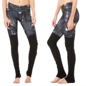 ALO Yoga Goddess Women's Starry Night Leggings Cosmic Medium